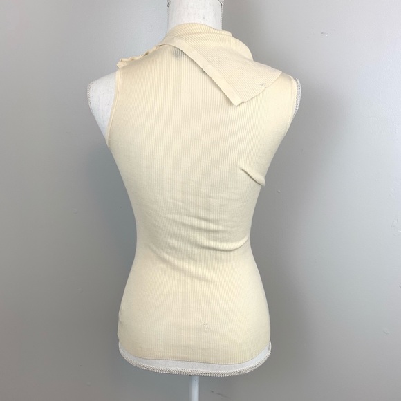 Theory Cream Button Shoulder Turtleneck - Picture 5 of 8